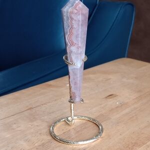 Agate Wand With Stand